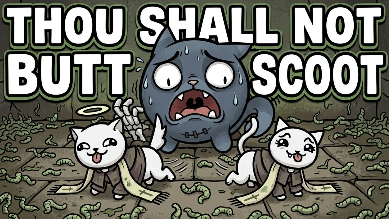 Scooting Our Butt All Over Dybbuk in the Boneyard | Mewgenics