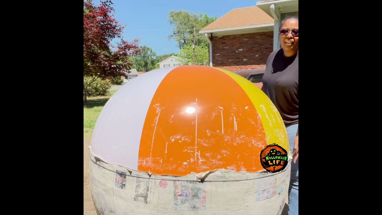 Giant Caldron Prop Build Using Paper Mache Part 1 Easy DIY