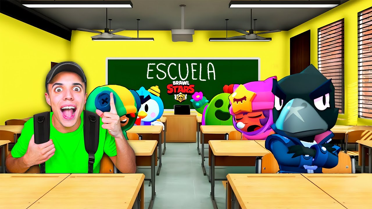 LA ESCUELA DE BRAWL STARS!🤓🎒 Brawlers en el Colegio