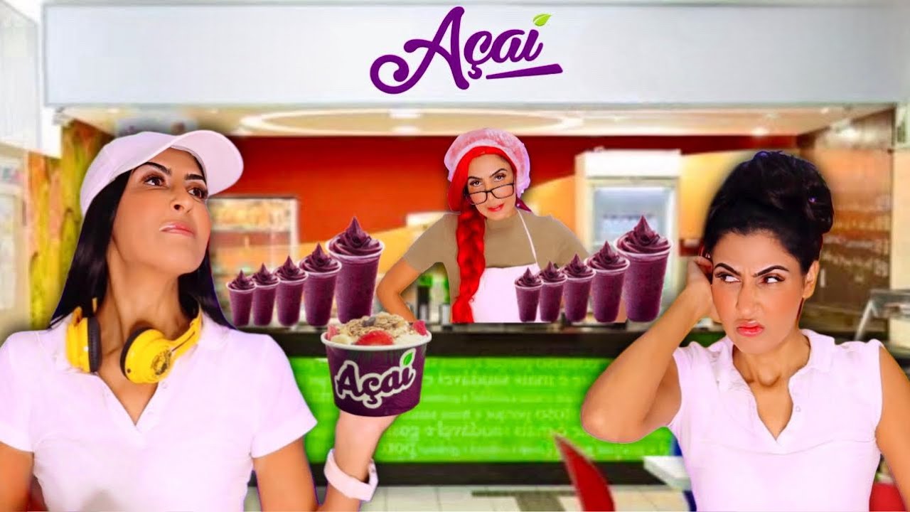 BRUNA E JACIARA NA CANTINA O AÇAÍ