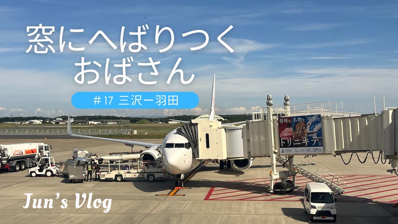【機窓風景】窓にへばりつくおばさん17 三沢-羽田編