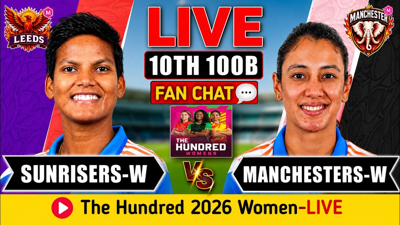 🔴 Live: Sunrisers Leeds Women vs Manchester Super Giants Women, 10th 100 Ball  | SLW vs MSGW