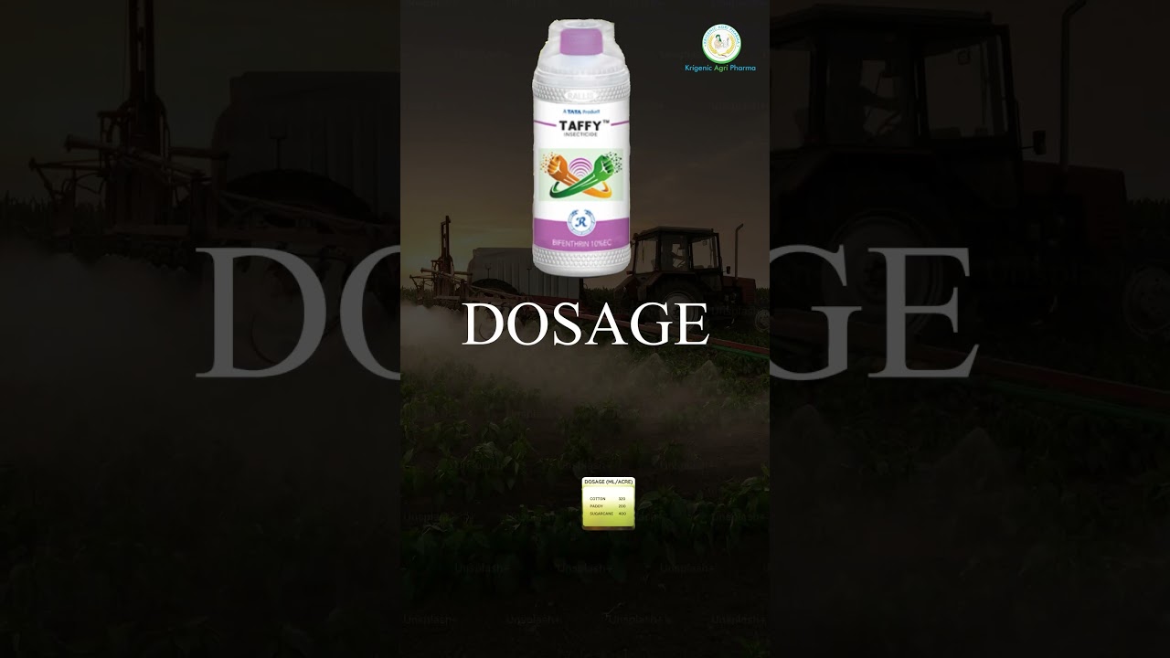 Taffy insecticide | TATA Taffy | Bifenthrin 10% EC | krigenicagripharma | cotton | sugarcane | Paddy