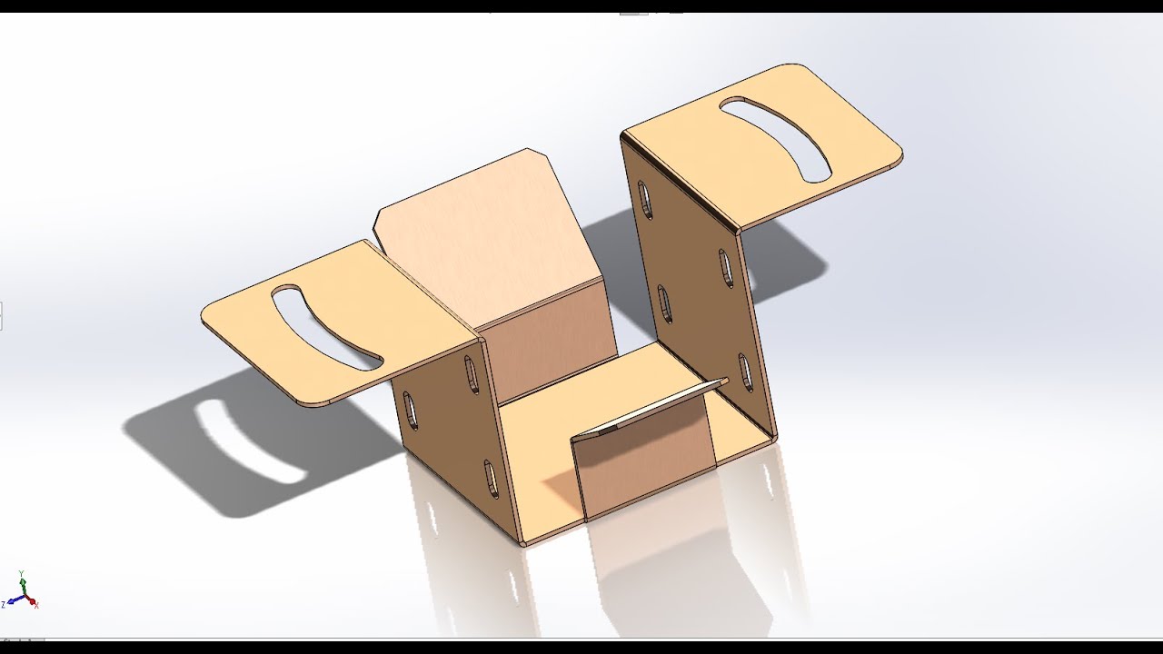 SOLIDWOKR 2018. Sheet metal 1. Vẽ hình đơn giản bằng ( Base flange/tab & edge flange)