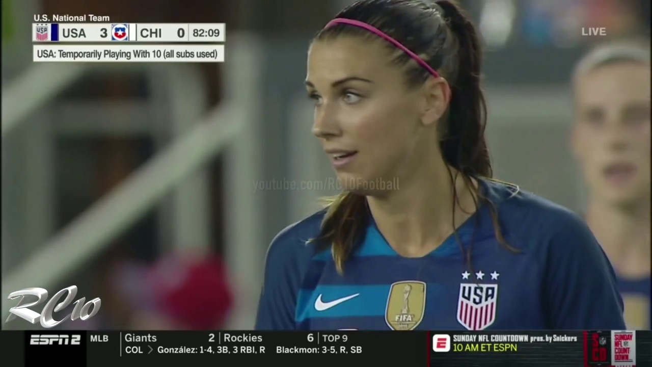 Alex Morgan vs Chile (Every Touch) | 1080p | Home | 4-0 | September 04, 2018 | USA vs Chile