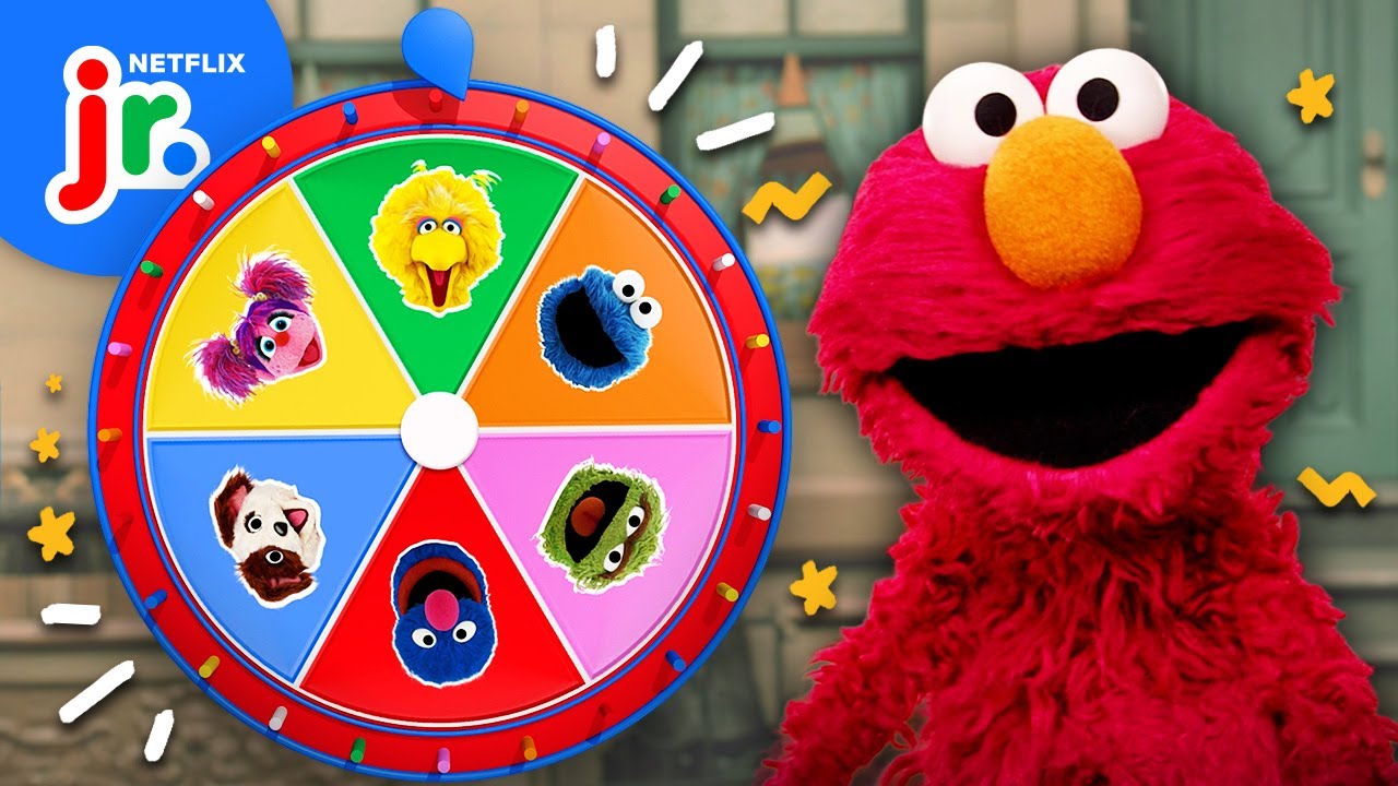 Elmo's Mystery Wheel of Friends ❤️ Sesame Street | Netflix Jr