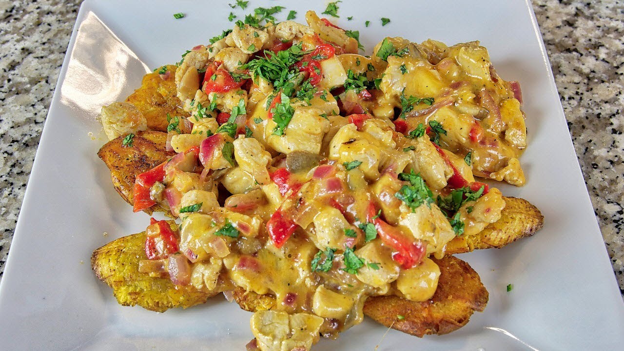 Tostones con Pollo