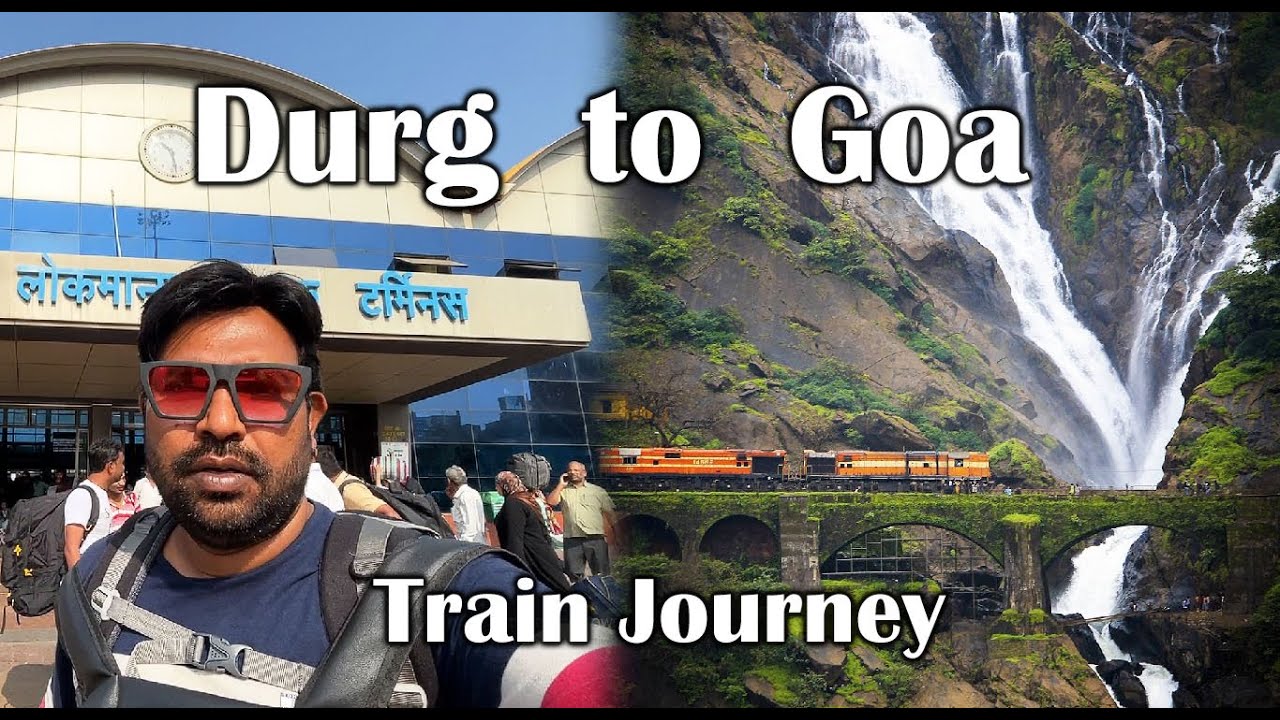 Durg to Goa Train Journey | Goa Madgaon Railway Station | Goa Trip | Santu Dhurwe Vlogs