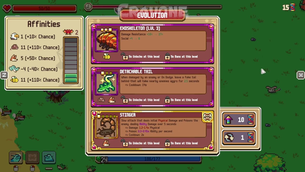 Hardest Difficulty Pacifist Run! - Everything is Crab : The Animal Evolution Roguelite