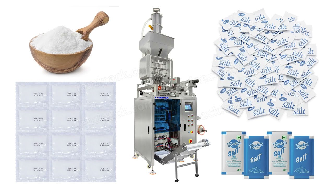 Multi Lane Sachet Packing Machine for Seasoning Sugar Salt MSG Fine Particles