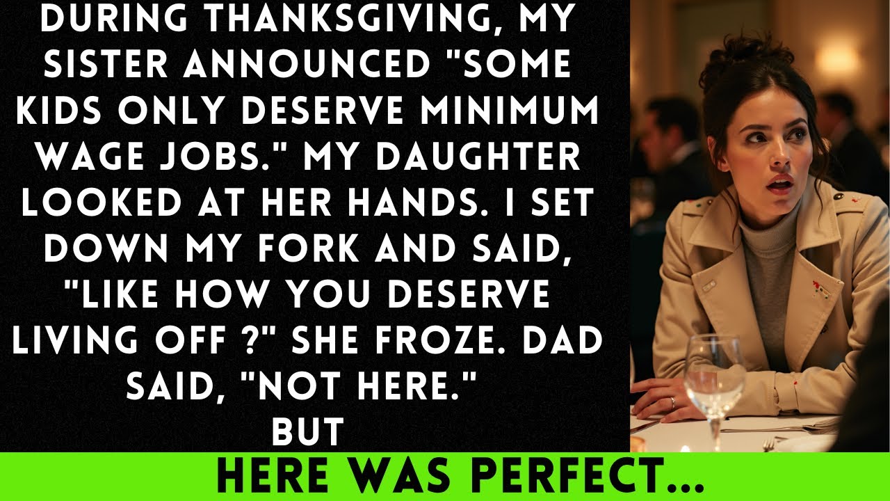 During Thanksgiving, My Sister Announced 