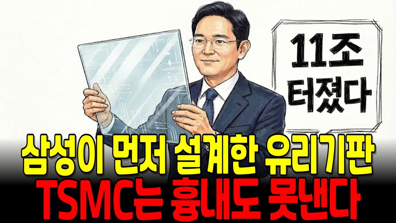 "이재용 회장의 일격" 삼성이 먼저 뚫은 유리기판, TSMC는 3년 걸린다.