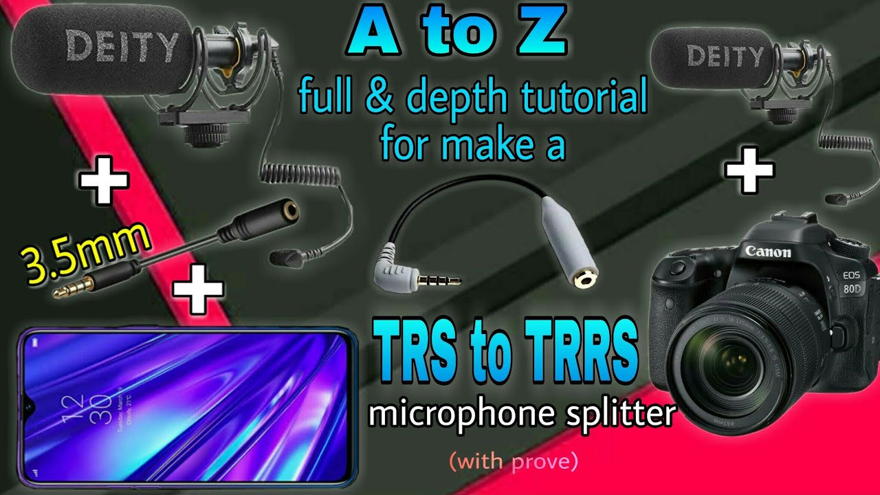 How to make a TRS to TRRS microphone splitter for mobile at home || My A.C.E.D || New video 2020