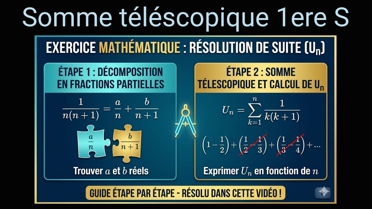 Somme télescopique en classe de 1ere S