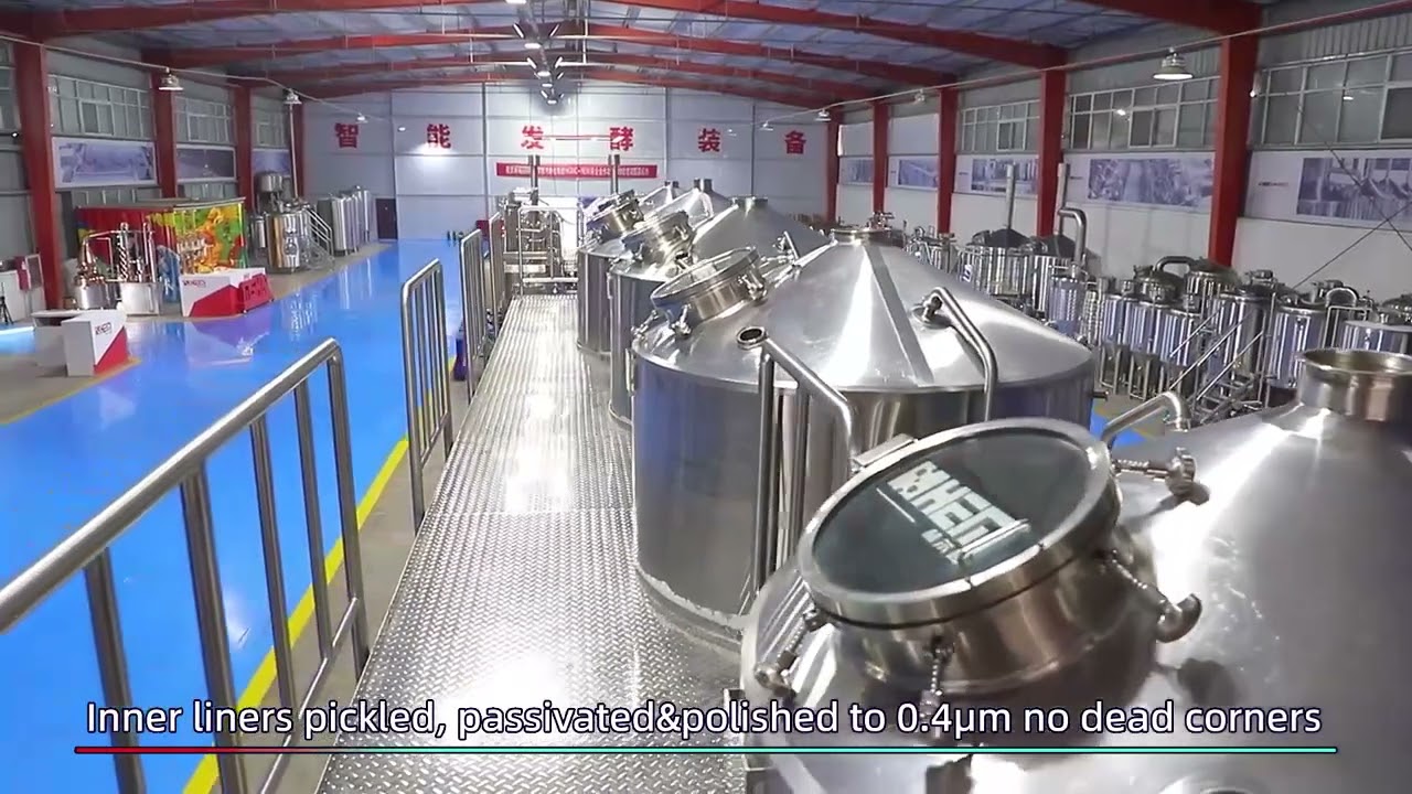 2000L Beer Equipment Full Demo | Professional Microbrewery Setup for Small-Medium Breweries 🎥