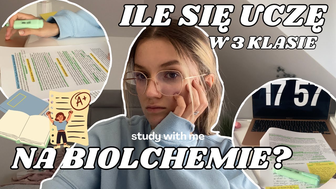 Ile się uczę w 3 klasie na biolchemie? | STUDY VLOG📖