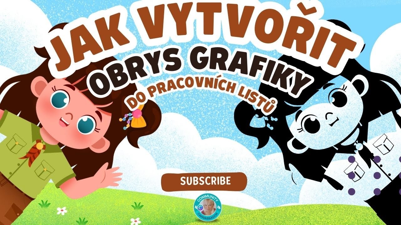 Potřebujete vytvořit obrys grafiky např. do pracovních listů pro děti? #canvassador