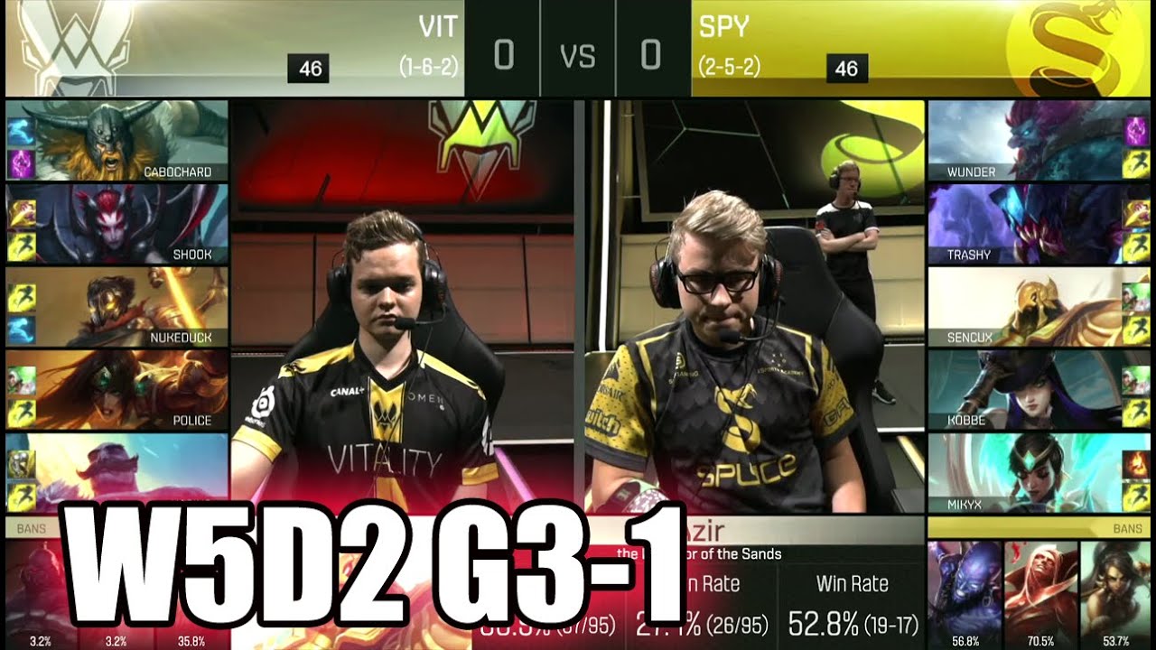 Vitality vs Splyce | Game 1 S6 EU LCS Summer 2016 Week 5 Day 2 | VIT vs SPY G1 W5D2 1080p