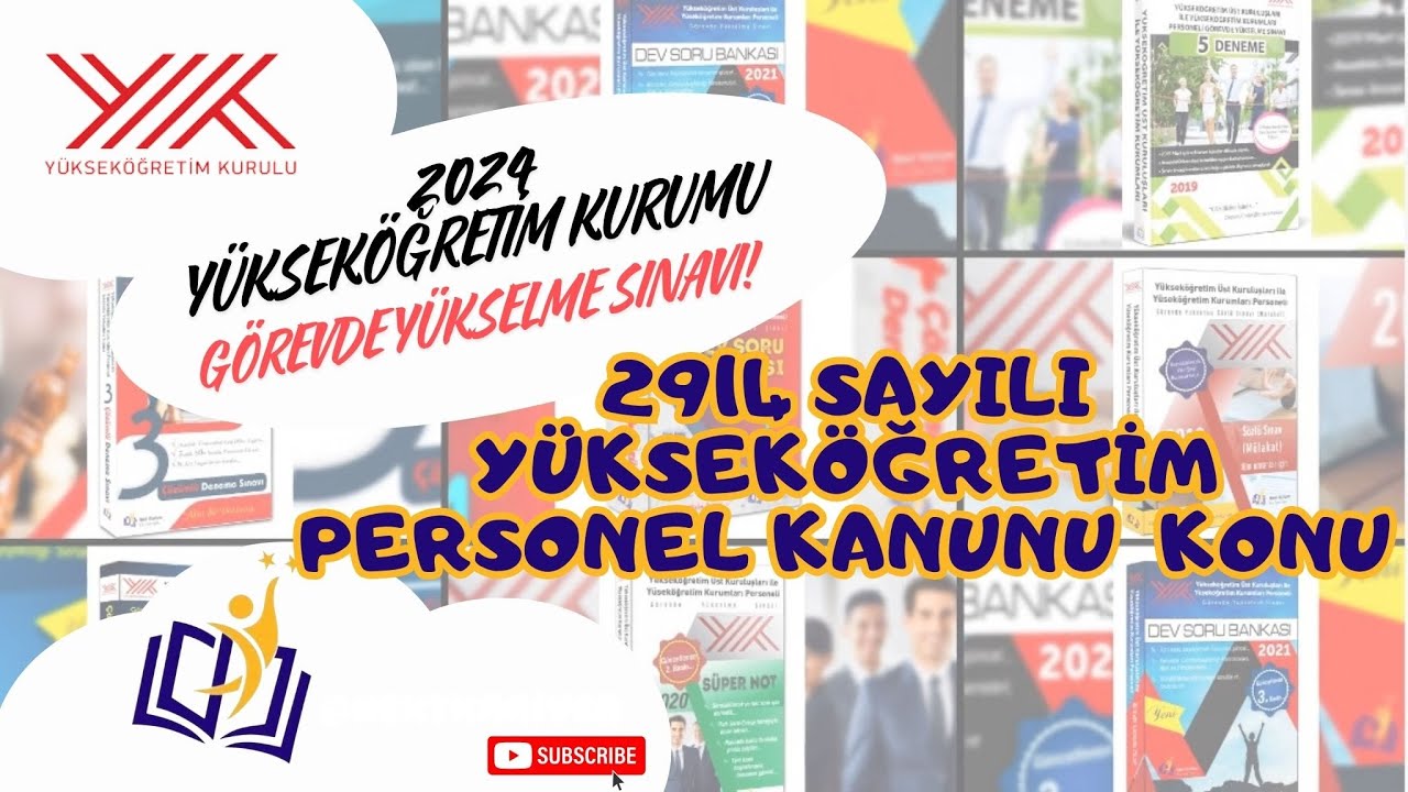 2024 Yükseköğretim GYS/2914 sayılı Yükseköğretim Personel Kanunu Konu 1
