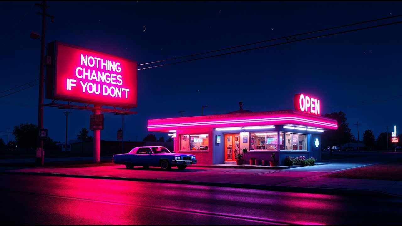 Nothing Changes If You Don’t — Neon Diner Loop | Retrowave Lo-fi Ambience, 80s Aesthetic