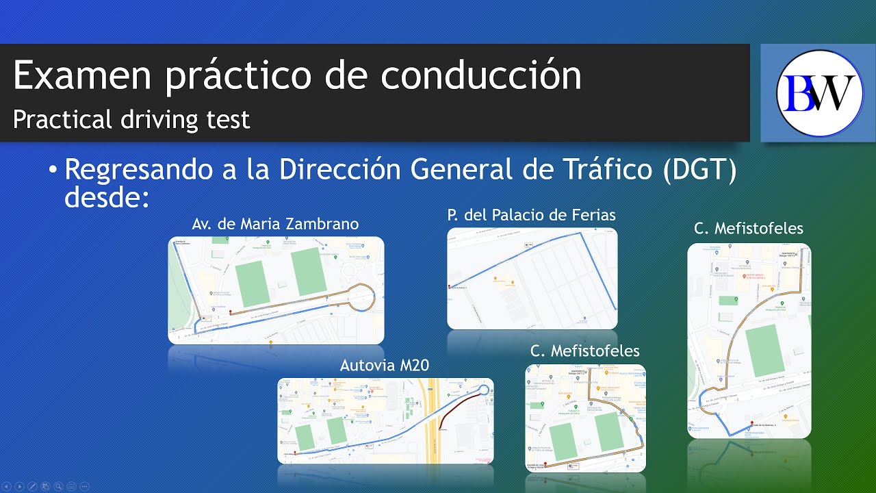 Examen práctico de conducción, Málaga: ¡Finaliza el examen en la DGT!