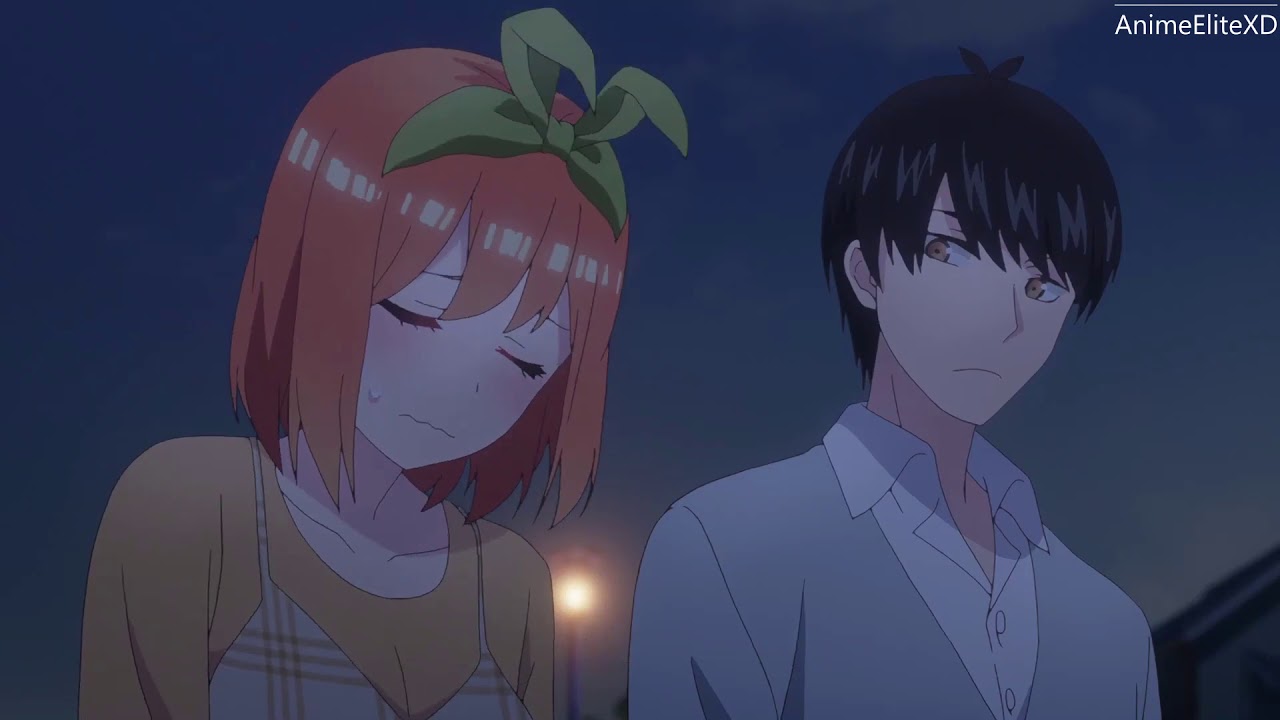 Futaro gifts Yotsuba | Yotsuba is happy with Futaro's smile | Quintessential Quintuplets 2