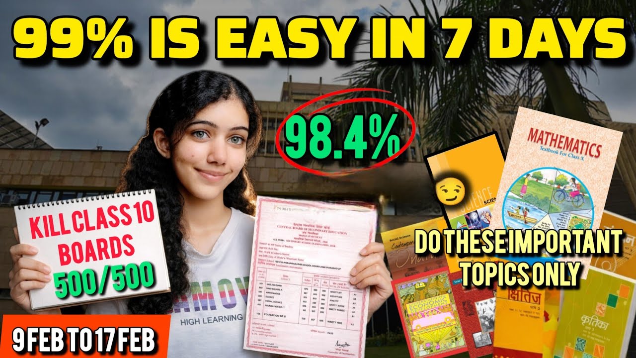 ONLY 7 DAYS! WRECK CBSE BOARDS! watch this now✨