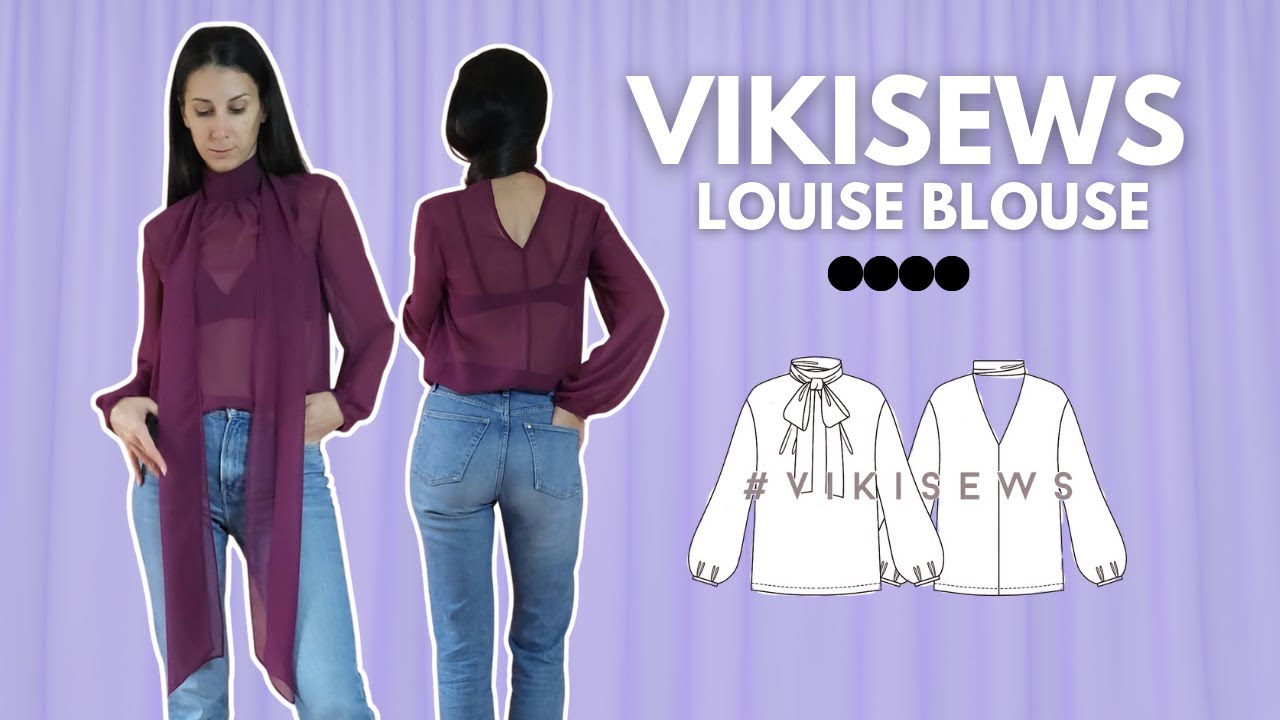 Elegáns muszlin blúz varrása- VikiSews szabásminta