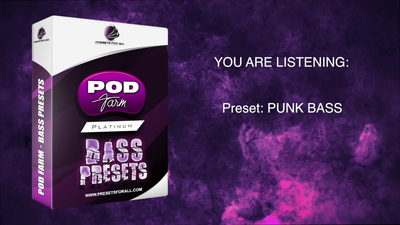 BASS PRESETS - POD Farm Pack | PresetsForAll