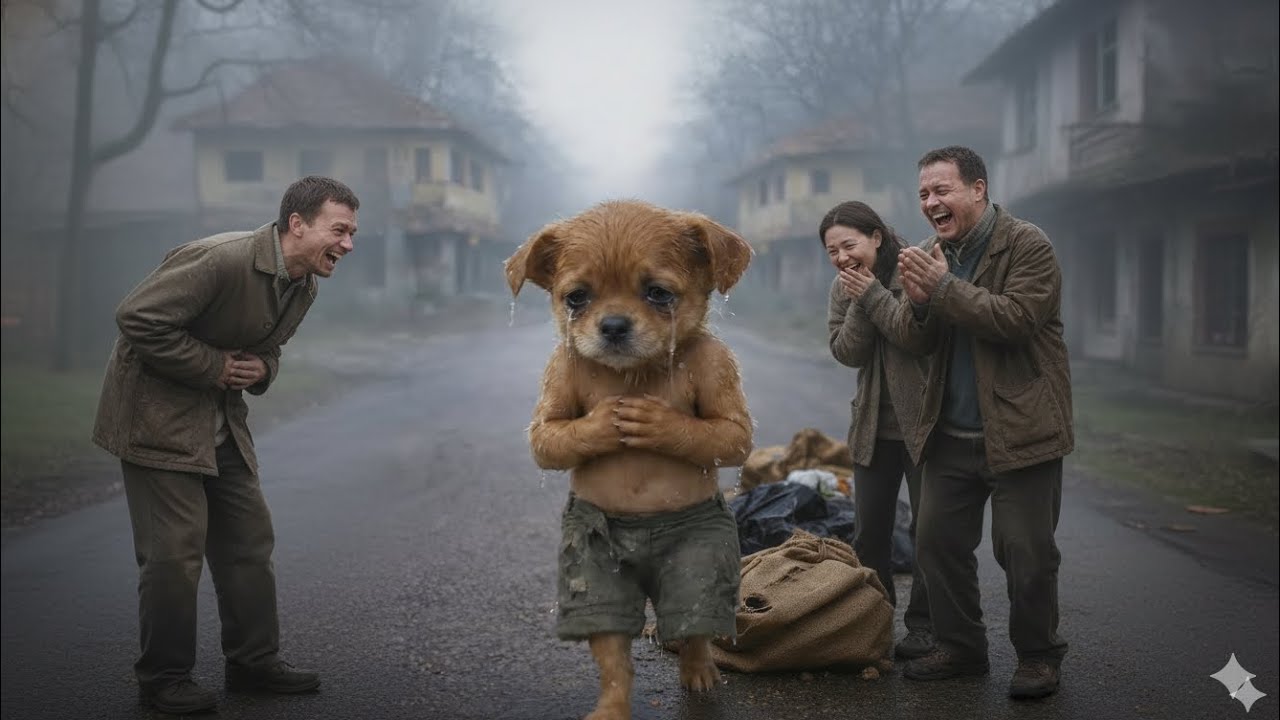 ठंड में Puppy के पास पहनने के लिए कोई कपड़ा नहीं है#ai #video #story