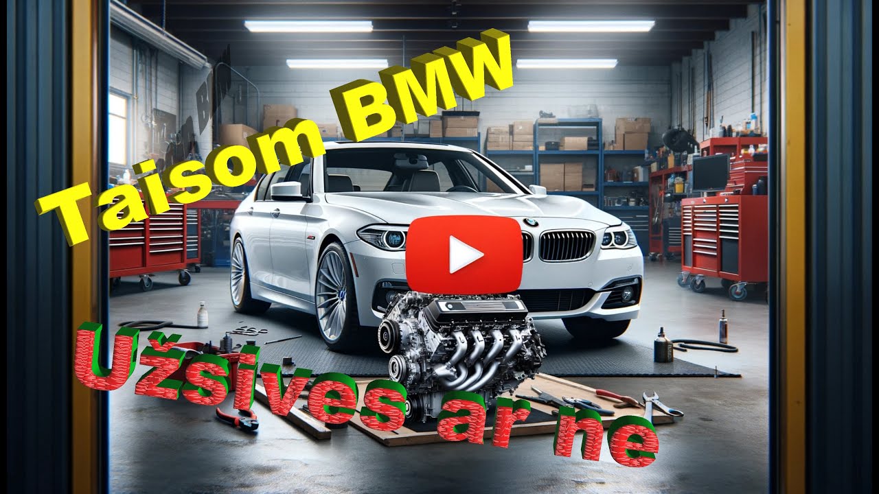 Taisome BMW 528i, keičiame variklį. Ar užsives, ar ne?