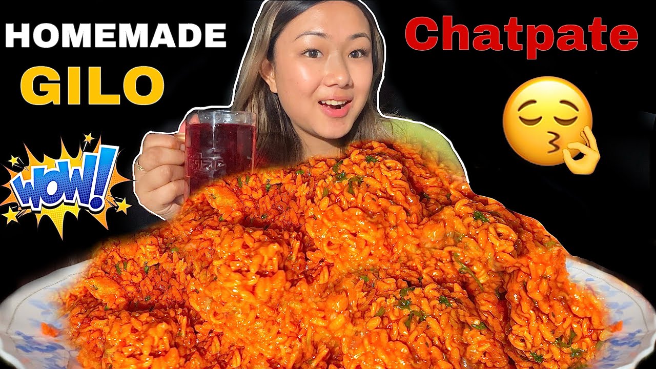 GILO CHATPATE RECIPE￼😋|| GILO CHATPATE MUKBANG😱|| This is how I make GILO SAUCE￼🤯😨