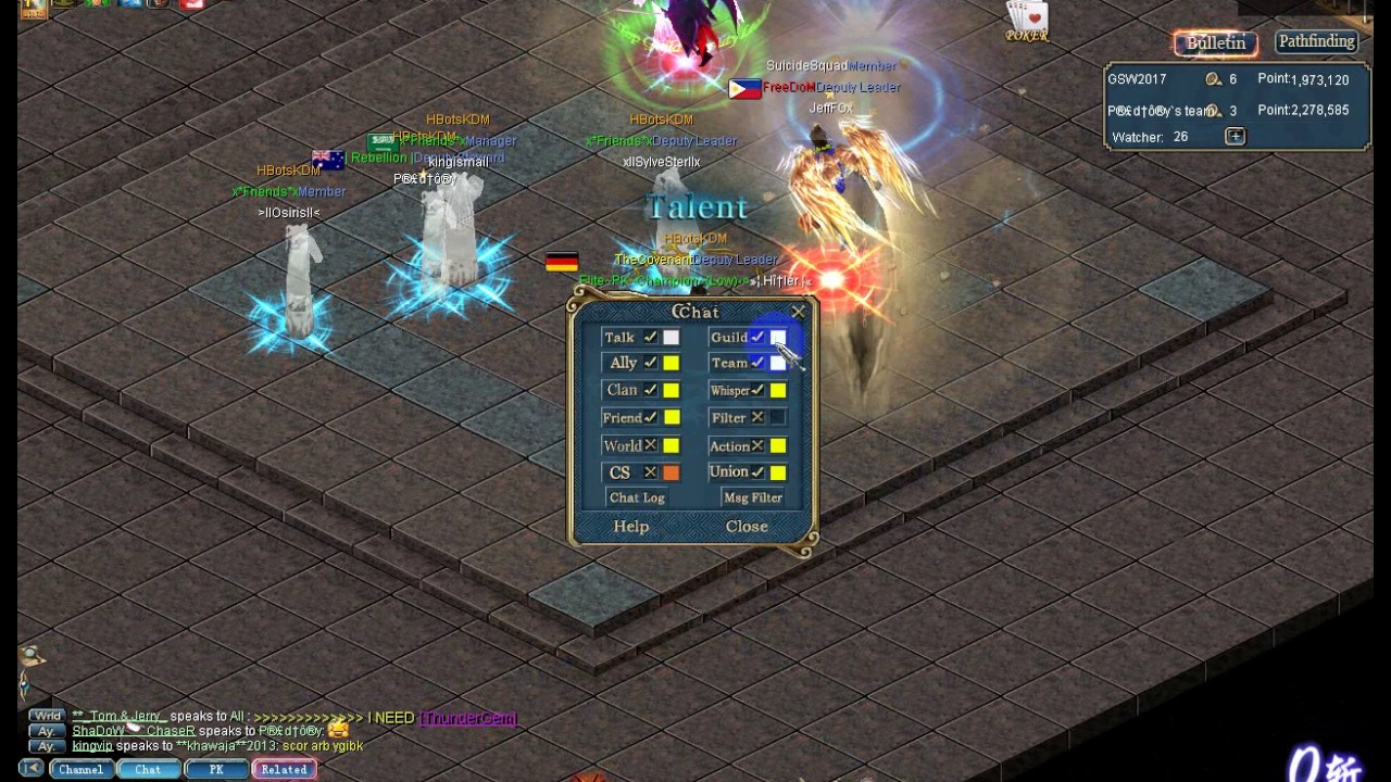 JeffFOx Using MagicEffect + AutoClicker + Auto HP (Edit Client) [TitanServer]
