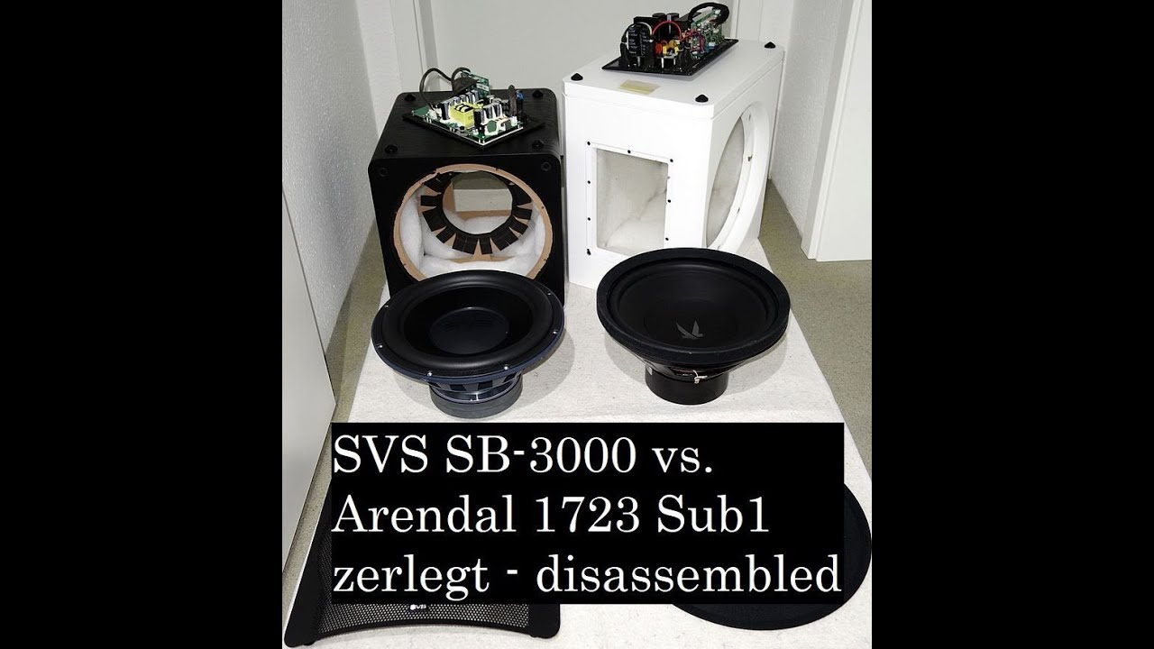 SVS SB-3000 vs.  Arendal 1723 Subwoofer 1 - zerlegt – disassembled