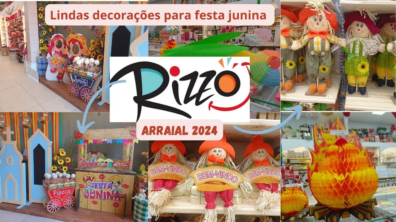 Decoração festa junina loja Rizzo 25 de março #festajunina #25demarço