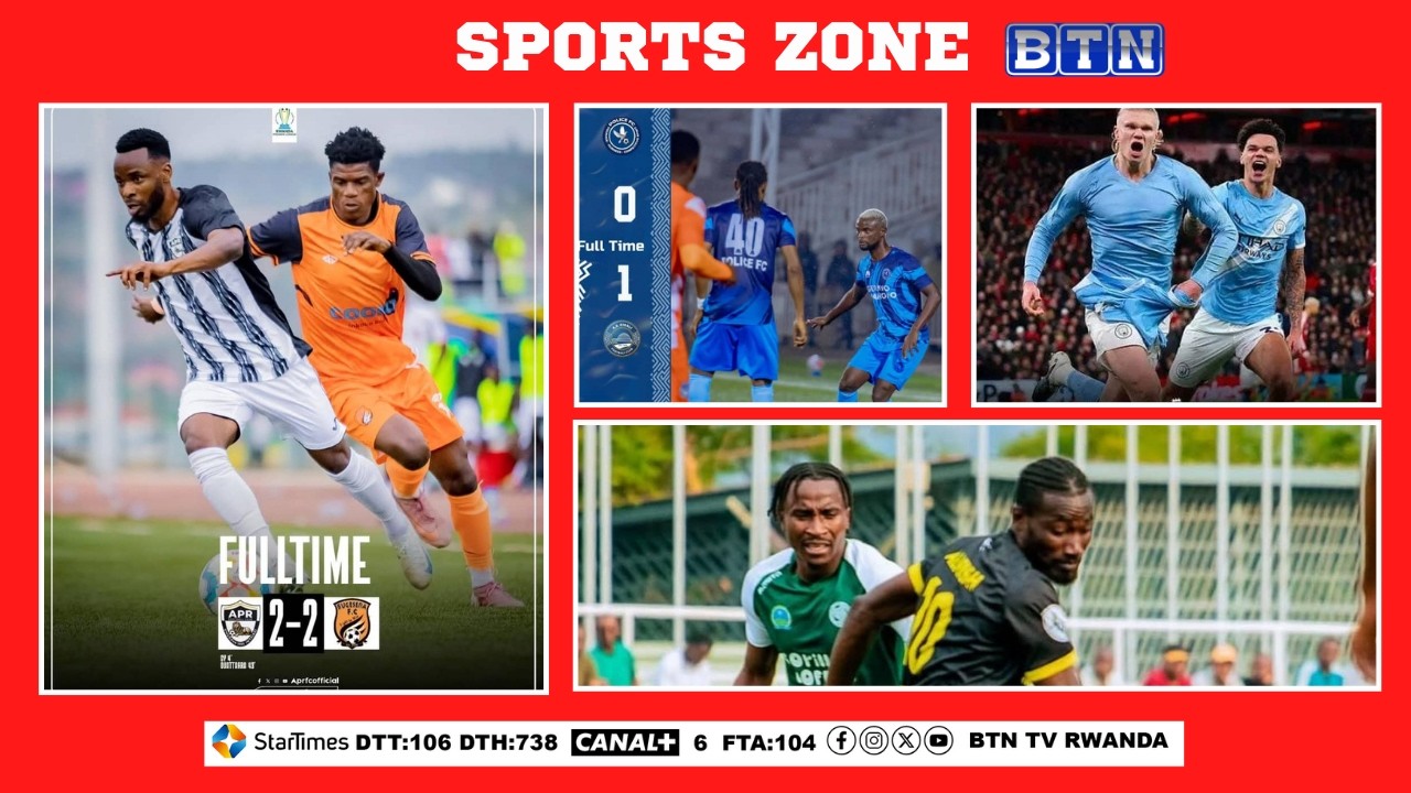 APR Fc yafashwe kugakanu na Bugesera fc;Police fc ikorwa mujisho na As Kigali;Tigers yibwe igikombe.