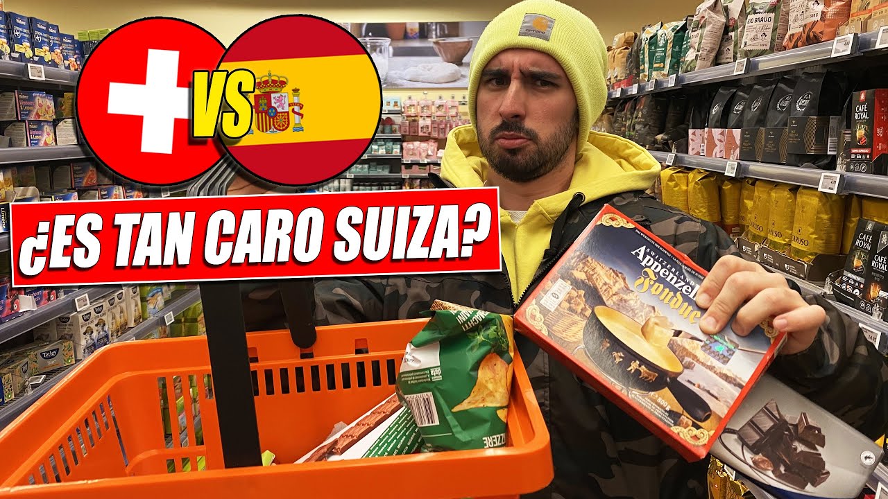🇨🇭 ¿ES TAN CARO SUIZA? | 💰 COMPARACIÓN PRECIOS de un SUPERMERCADO SUIZO con uno ESPAÑOL 🛒