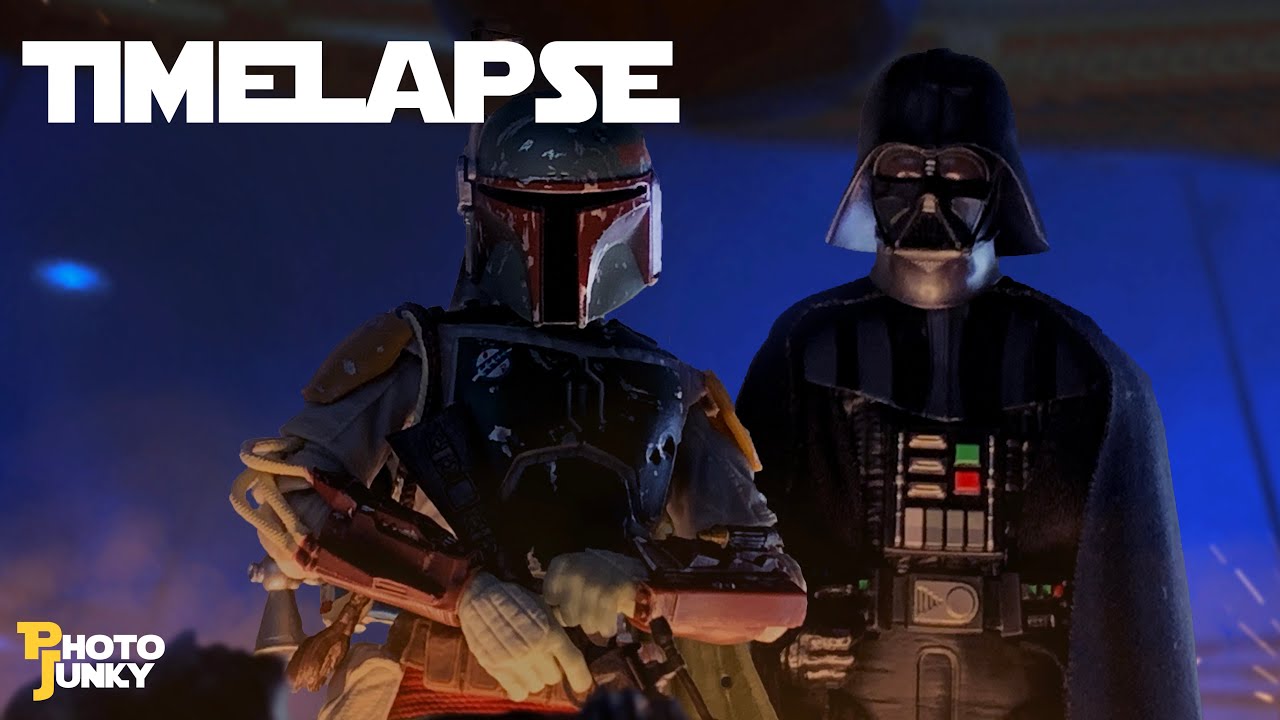 Boba Fett and Darth Vader on Cloud City (Toy Photography) Timelapse Tutorial
