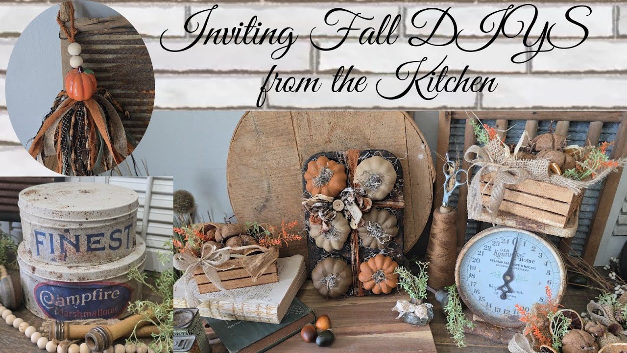 Inviting Fall DIYS from your Kitchen Part 2! Fall Projects on a Budget. 