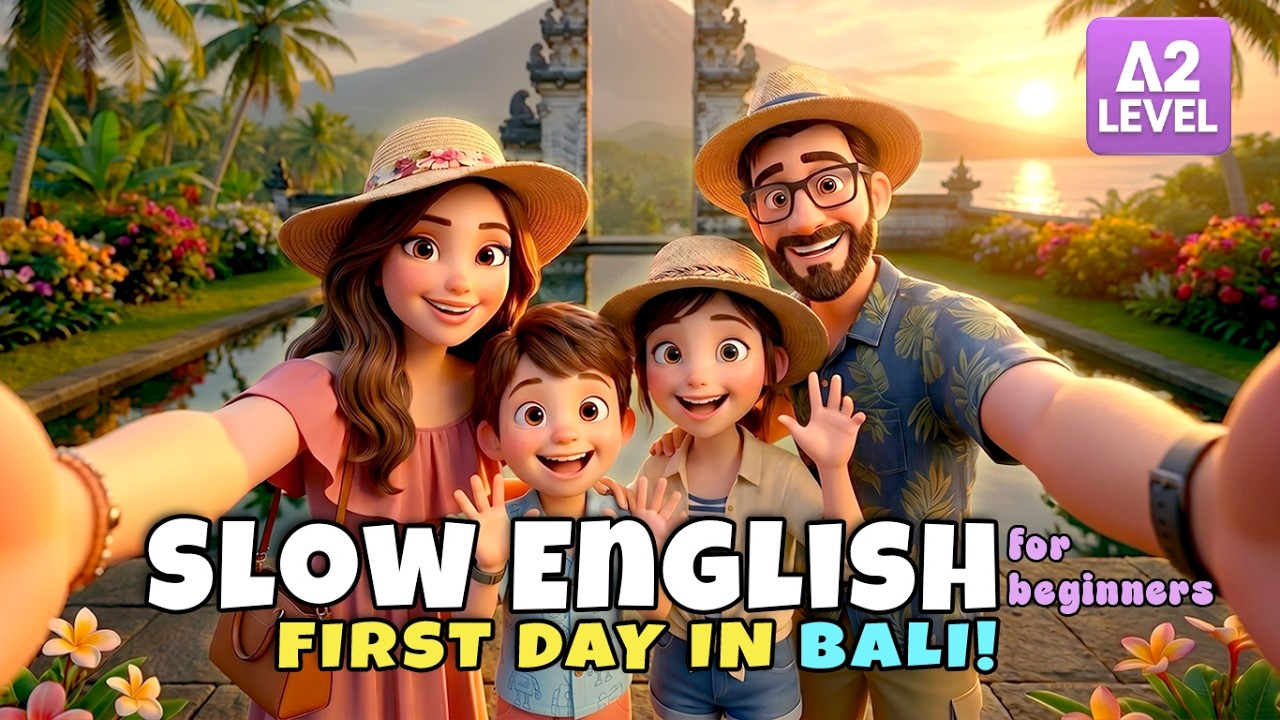 Our First Family Trip to Bali! I Easy English Listening for Beginners (A1&ndash;A2)