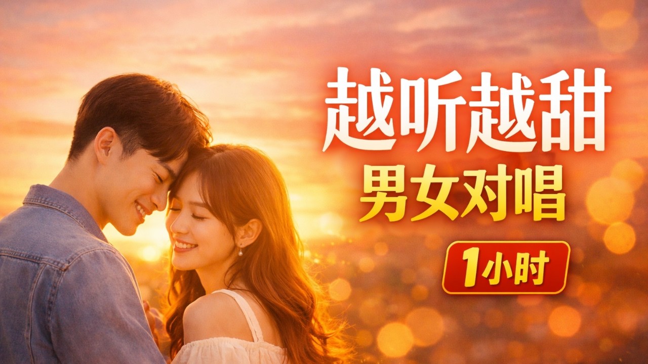 越听越甜的情歌对唱 💕｜华语男女浪漫对唱｜1小时循环