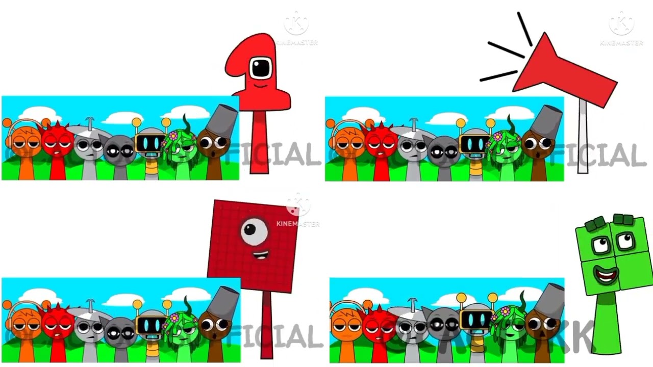4 Sprunki ocs characters