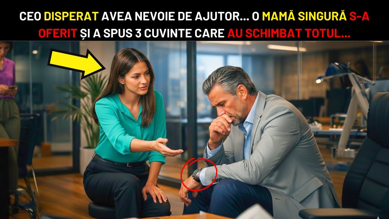 POT SĂ AJUT? A ÎNTREBAT MAMA SINGURĂ CEO-UL DISPERAT... IAR 3 CUVINTE AU SCHIMBAT TOTUL PENTRU TOT