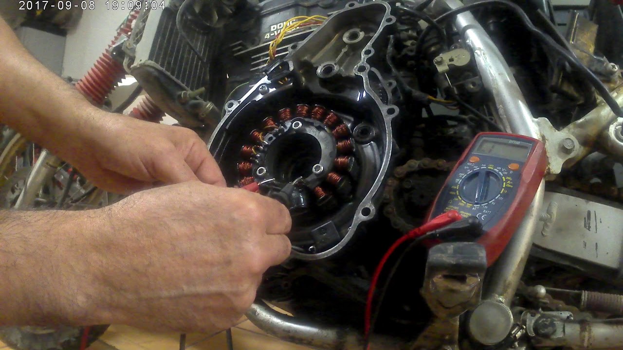 COMPROBAR Y CAMBIAR  ALTERNADOR KAWASAKI KLR 650
