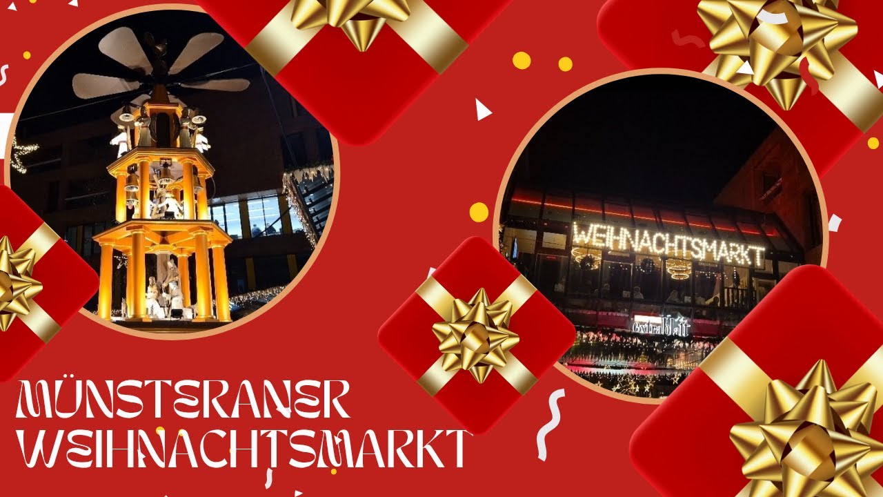 Münsteraner Weihnachtsmarkt mit seiner schönen Dekoration ☃️❄️🎅