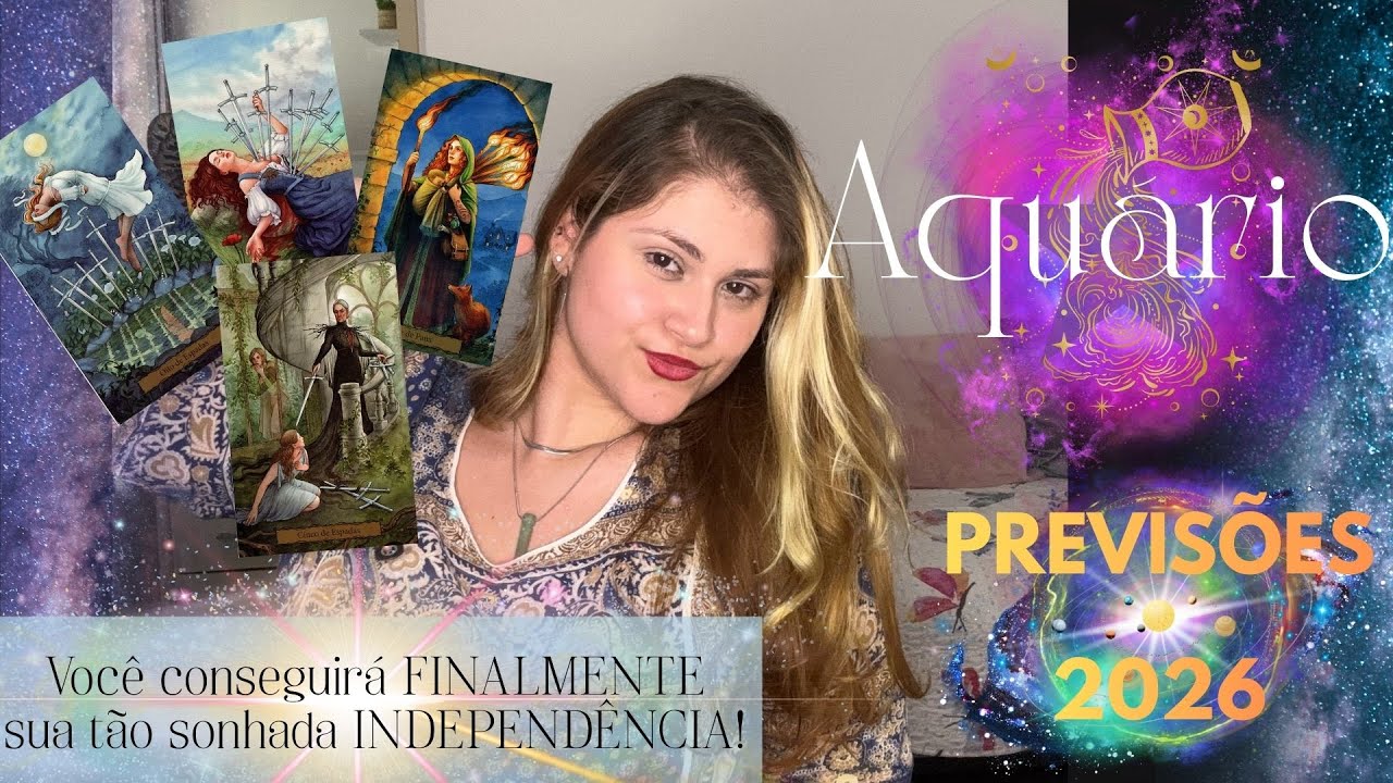♒ AQUÁRIO [2026] - PREVISÃO ANUAL DO TAROT - A TRISTEZA SE VAI, é substituída por HARMONIA NO LAR!