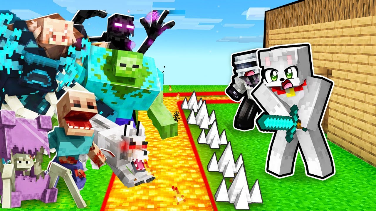 1000 MUTANTES vs BASE SEGURA😱😰 Minecraft