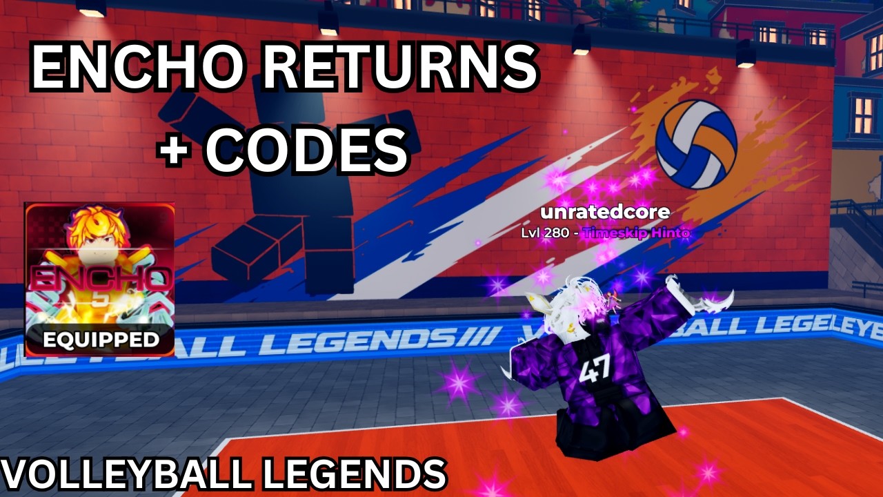 ENCHO RETURNS + CODES in Volleyball Legends