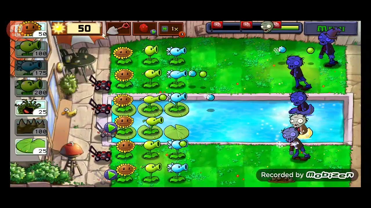 Plants vs Zombies Android iOS - Level 7 (Pool Stage)