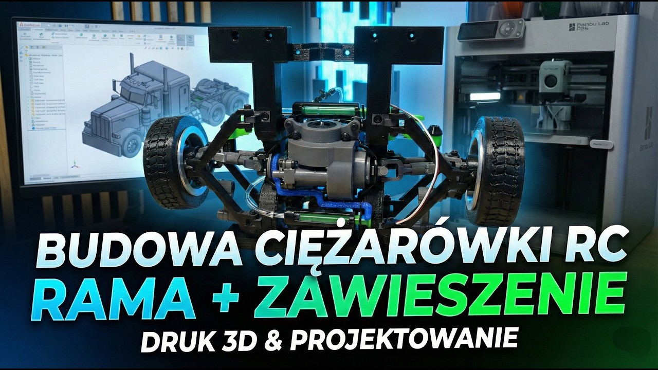 Buduję Ciężarówkę 3D RC - Montaż Ramy i Pnemumatyczne Zawieszenie